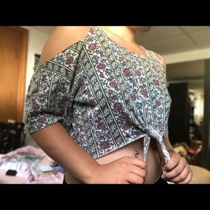 Front Tie Crop Top